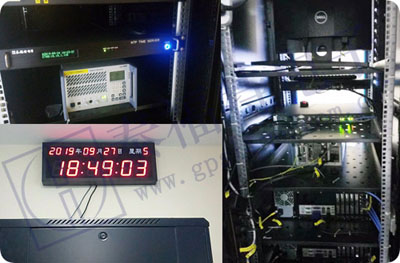  機(jī)場時(shí)統(tǒng)設(shè)備成功上架實(shí)景圖